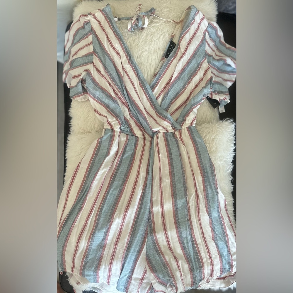 Trixxi Multicolor Striped Romper